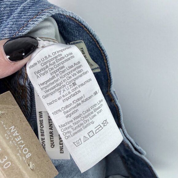 NWT Madewell The Slouchy Boyjean Rosewell Wash Rigid Size 30 NEW - Picture 13 of 13